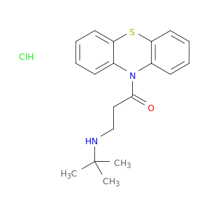 1-Propanone,3-[(1,1-dimethylethyl)amino]-1-(10H-phenothiazin-10-yl)-, hydrochloride (1:1)