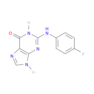 6H-Purin-6-one, 2-[(4-fluorophenyl)amino]-1,7-dihydro-