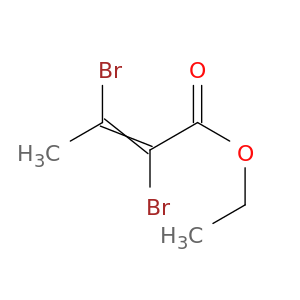 2-Butenoic acid, 2,3-dibromo-, ethyl ester