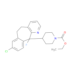 4-(8-氯-11-氟-6,11-二氢-5H-苯并[5,6]环庚并[1,2-b]吡啶-11-基)乙基哌啶-1-甲酸乙酯