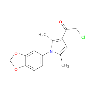 1-[1-(2H-1,3-Benzodioxol-5-yl)-2,5-dimethyl-1H-pyrrol-3-yl]-2-chloroethan-1-one