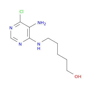1-Pentanol, 5-[(5-amino-6-chloro-4-pyrimidinyl)amino]-