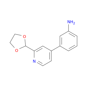 Benzenamine, 3-[2-(1,3-dioxolan-2-yl)-4-pyridinyl]-
