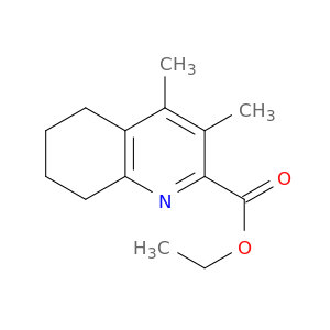 2-Quinolinecarboxylic acid, 5,6,7,8-tetrahydro-3,4-dimethyl-, ethyl ester