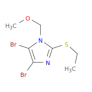 1H-Imidazole, 4,5-dibromo-2-(ethylthio)-1-(methoxymethyl)-