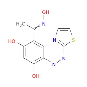 Ethanone, 1-[2,4-dihydroxy-5-(2-thiazolylazo)phenyl]-, oxime