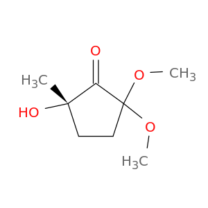 Cyclopentanone, 2-hydroxy-5,5-dimethoxy-2-methyl-, (2S)-
