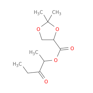 2,2-DIMETHYL-1,3-DIOXOLANE-4-CARBOXYLIC ACID 1-METHYL-2-OXOBUTYL ESTER