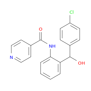 4-Pyridinecarboxamide, N-[2-[(4-chlorophenyl)hydroxymethyl]phenyl]-