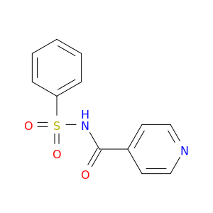 4-Pyridinecarboxamide, N-(phenylsulfonyl)-