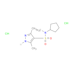 N-Cyclopentyl-N,3,5-trimethyl-1H-pyrazole-4-sulfonamide Dihydrochloride