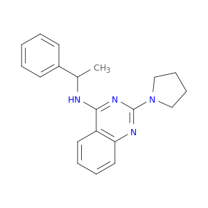 N-(1-苯乙基)-2-(吡咯烷-1-基)喹唑啉-4-胺
