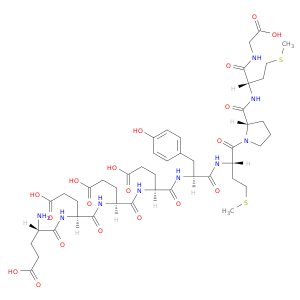 (4S)-4-[[(2S)-2-amino-4-carboxy-butanoyl]amino]-4-[[(1S)-3-carboxy-1-[[(1S)-3-carboxy-1-[[(1S)-1-[[(2S)-1-[(2S)-2-[[(1S)-1-(carboxymethylcarbamoyl)-3-methylsulfanyl-propyl]carbamoyl]pyrrolidin-1-yl]-4-methylsulfanyl-1-oxo-butan-2-yl]carbamoyl]-2-(4-hydrox