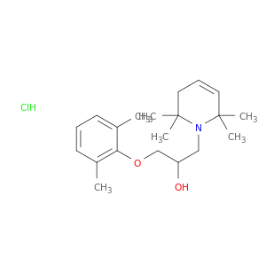 1(2H)-Pyridineethanol, a-[(2,6-dimethylphenoxy)methyl]-3,6-dihydro-2,2,6,6-tetramethyl-,hydrochloride (1:1)