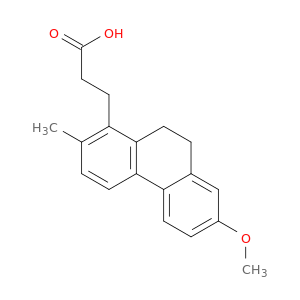 3-(7-methoxy-2-methyl-9,10-dihydrophenanthren-1-yl)propanoic acid
