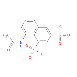 1,3-Naphthalenedisulfonyl dichloride, 8-(acetylamino)-