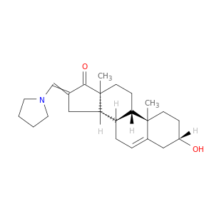 3-hydroxy-10,13-dimethyl-16-(pyrrolidin-1-ylmethylidene)-2,3,4,7,8,9,11,12,14,15-decahydro-1H-cyclopenta[a]phenanthren-17-one