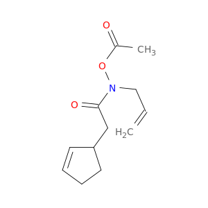2-Cyclopentene-1-acetamide, N-(acetyloxy)-N-2-propenyl-
