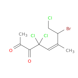 5-Octene-2,3-dione, 7-bromo-4,4,8-trichloro-6-methyl-, (Z)-