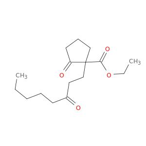 Cyclopentanecarboxylic acid, 2-oxo-1-(3-oxooctyl)-, ethyl ester