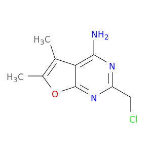 2-(chloromethyl)-5,6-dimethylfuro[2,3-d]pyrimidin-4-amine