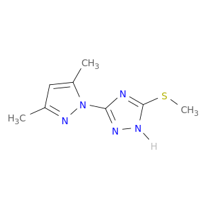 3-(3,5-二甲基-1H-吡唑-1-基)-5-(甲基硫基)-1H-1,2,4-三唑