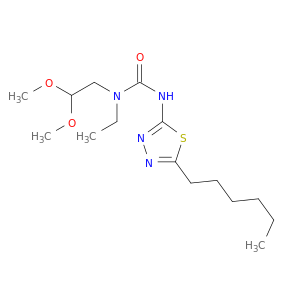 Urea, N-(2,2-dimethoxyethyl)-N-ethyl-N'-(5-hexyl-1,3,4-thiadiazol-2-yl)-