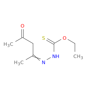 Hydrazinecarbothioic acid, (1-methyl-3-oxobutylidene)-, O-ethyl ester