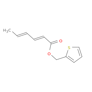 2,4-Hexadienoic acid, 2-thienylmethyl ester, (E,E)-