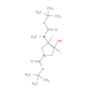 (3S,4S)-3-((叔丁氧基羰基)(甲基)氨基)-4-羟基吡咯烷-1-羧酸叔丁酯