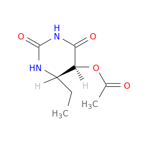 2,4(1H,3H)-Pyrimidinedione, 5-(acetyloxy)-6-ethyldihydro-, trans-