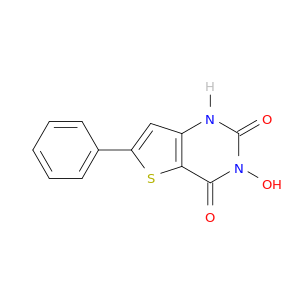 Thieno[3,2-d]pyrimidine-2,4(1H,3H)-dione, 3-hydroxy-6-phenyl-