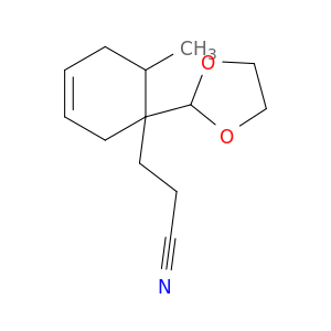 3-Cyclohexene-1-propanenitrile, 1-(1,3-dioxolan-2-yl)-6-methyl-