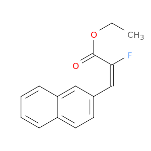 2-Propenoic acid, 2-fluoro-3-(2-naphthalenyl)-, ethyl ester, (2E)-