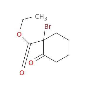 Cyclohexanecarboxylic acid, 1-bromo-2-oxo-, ethyl ester