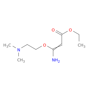 2-Propenoic acid, 3-amino-3-[2-(dimethylamino)ethoxy]-, ethyl ester