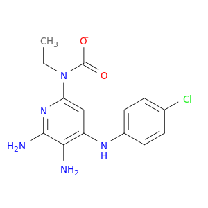 ethyl{5,6-diamino-4-[(4-chlorophenyl)amino]pyridin-2-yl}carbamate