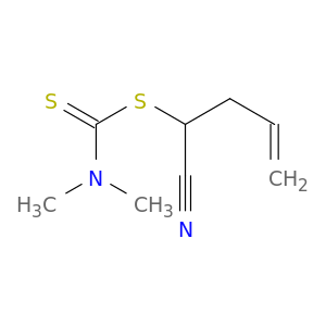 Carbamodithioic acid, dimethyl-, 1-cyano-3-butenyl ester
