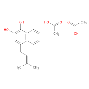 1,2-Naphthalenediol, 4-(3-methyl-2-butenyl)-, diacetate