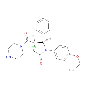 (4r,5s)-1-(4-ethoxyphenyl)-5-phenyl-4-(piperazin-1-ylcarbonyl)pyrrolidin-2-one hydrochloride(1:1)