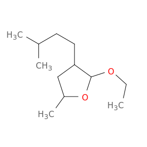 Furan, 2-ethoxytetrahydro-5-methyl-3-(3-methylbutyl)-