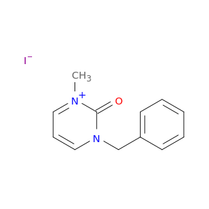 Pyrimidinium, 2,3-dihydro-1-methyl-2-oxo-3-(phenylmethyl)-, iodide