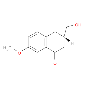 1(2H)-Naphthalenone, 3,4-dihydro-3-(hydroxymethyl)-7-methoxy-, (3S)-