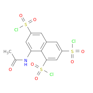 1,3,6-Naphthalenetrisulfonyl trichloride, 8-(acetylamino)-