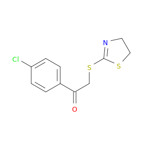 1-(4-氯苯基)-2-[(4,5-二氢-2-噻唑基)硫代]乙酮