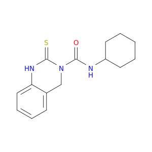 3(2H)-Quinazolinecarboxamide, N-cyclohexyl-1,4-dihydro-2-thioxo-