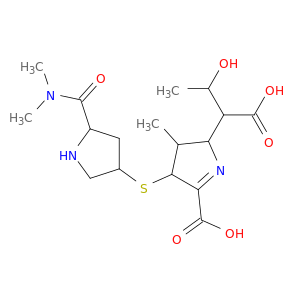 2-(1-carboxy-2-hydroxypropyl)-4-{[5-(dimethylcarbamoyl)pyrrolidin-3-yl]sulfanyl}-3-methyl-3,4-dihydro-2h-pyrrole-5-carboxylic acid