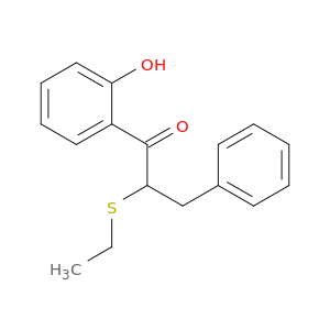1-Propanone, 2-(ethylthio)-1-(2-hydroxyphenyl)-3-phenyl-