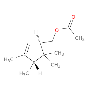 2-Cyclopentene-1-methanol, 3,4,5,5-tetramethyl-, acetate, (1R,4R)-