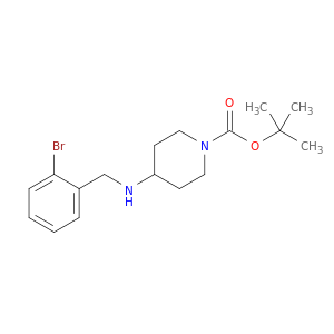 1-Piperidinecarboxylicacid, 4-[[(2-bromophenyl)methyl]amino]-, 1,1-dimethylethyl ester